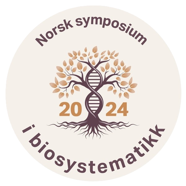 Logoen til Symposiet med et tre som har en stamme laget av DNA-helix