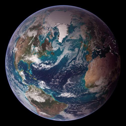Blue Marble Imagery by Reto Stöckli (NASA Earth Observatory) http://earthobservatory.nasa.gov